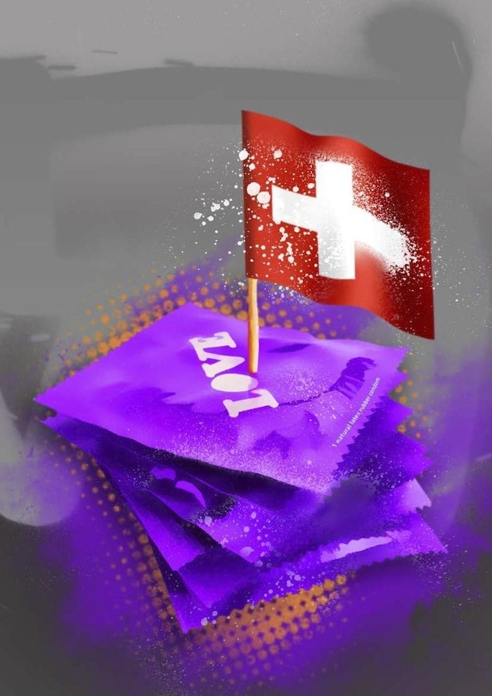 Condooms niet altijd nodig bij serodisco koppels Zwitsers standpunt